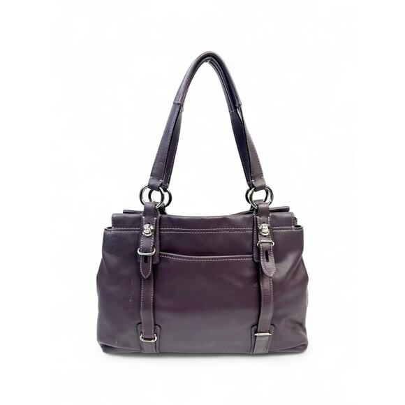 Coach Vintage Madison Mia Plum Purple Leather Tote Bag - Picture 6 of 15